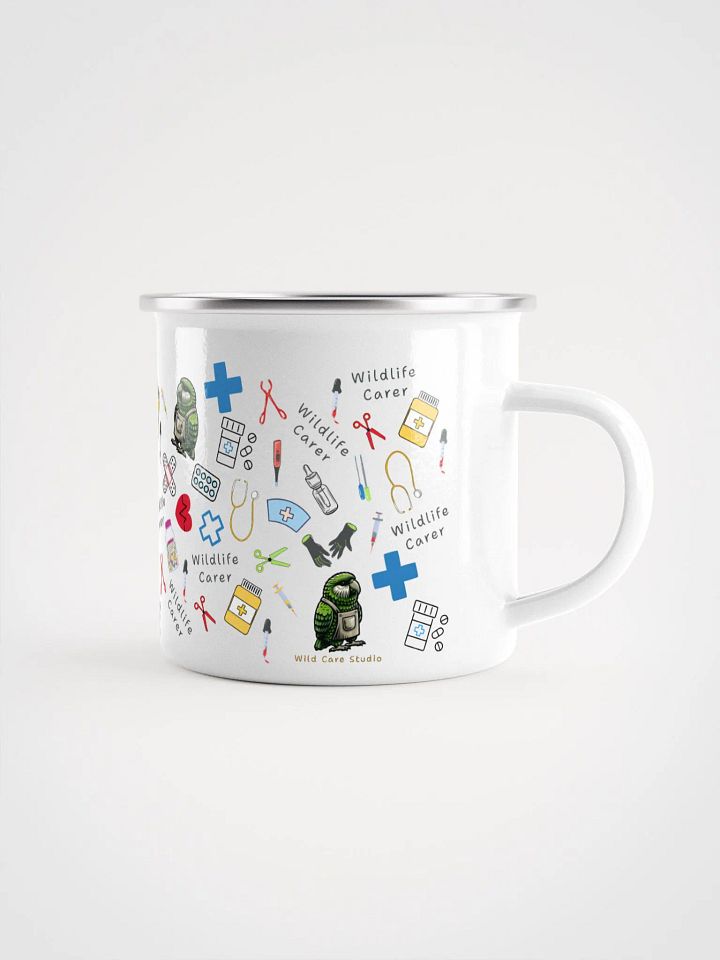 Wildlife Carer Kakapo Adventure Essential Enamel Mug product image (1)
