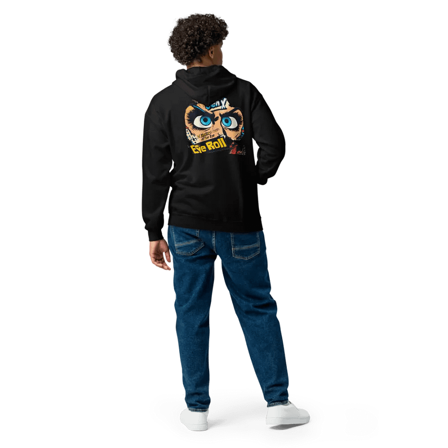 "Gen X Eye Roll Zip Hoodie – Funny Attitude Hoodie, Retro-Inspired Streetwear!" product image (5)