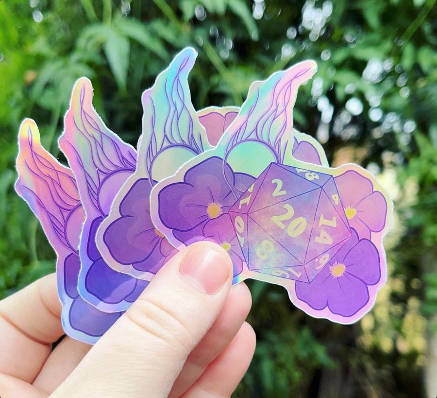 Gale Dekarios Inspired DND Die Sticker Holo product image (1)