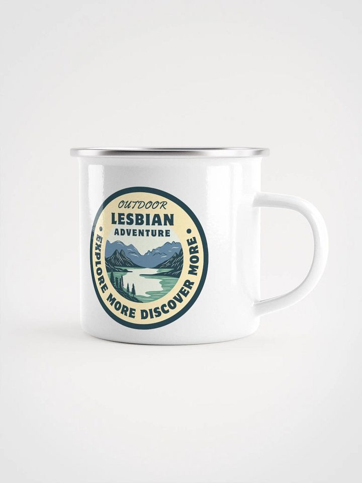 Outdoor Lesbian Enamel Mug product image (1)