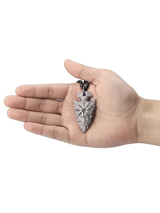 Viking Helm of Awe Arrowhead Protection Talisman Pendant Necklace product image (5)