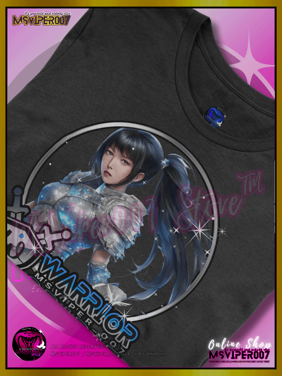 T-Shirt - MsViper007's "Warrior Spirit [Blue Blossom]" Comfort T-shirt By Anna H. product image (3)