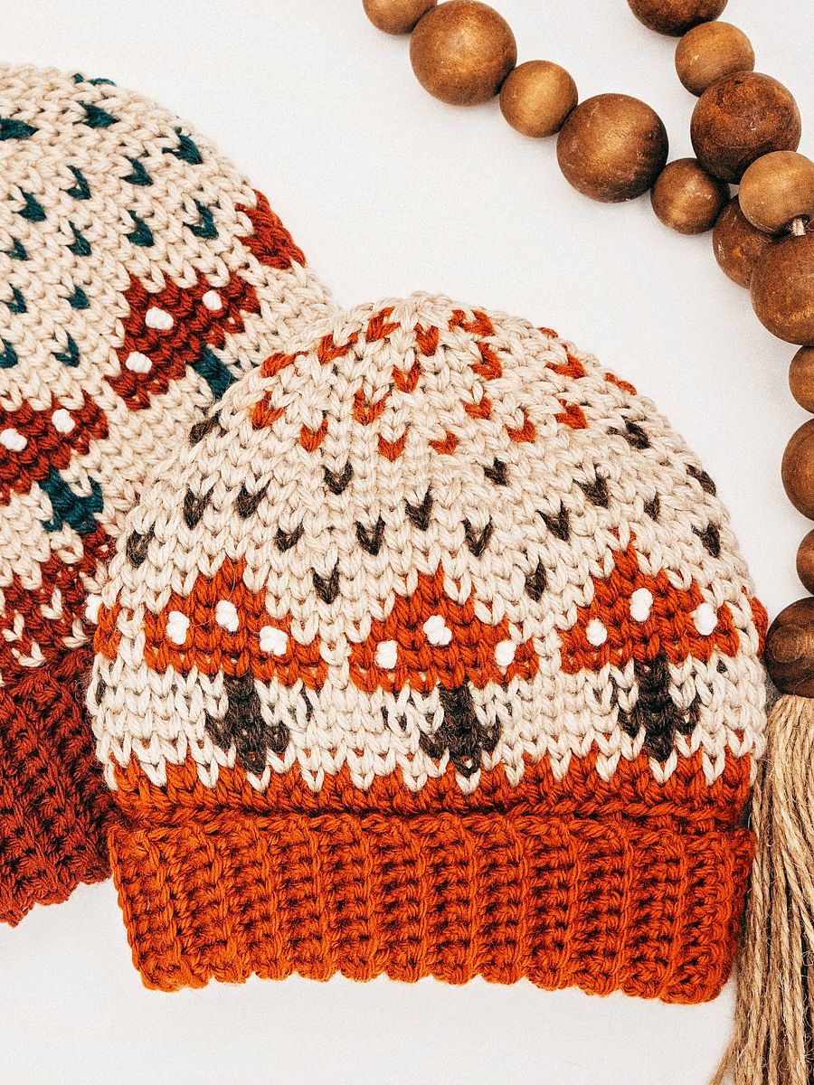 Mushroom Hat Crochet Pattern (4 Sizes) product image (6)