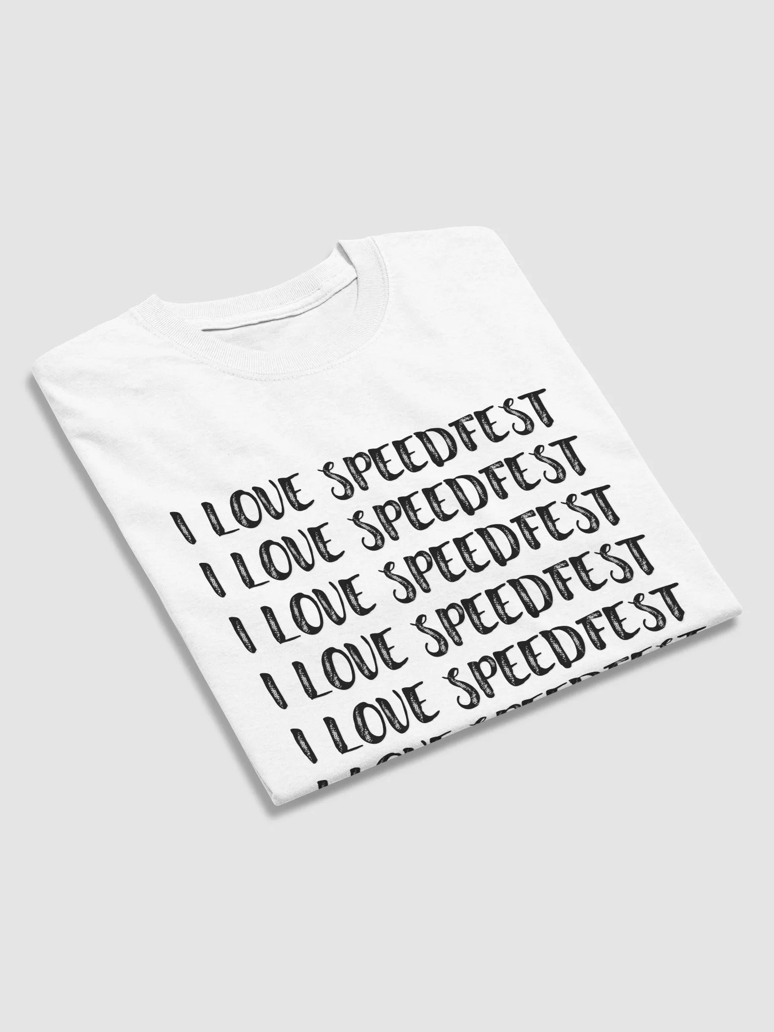 I Love Speedfest T-Shirt (Gildan Heavyweight Style)--Black Letters product image (4)