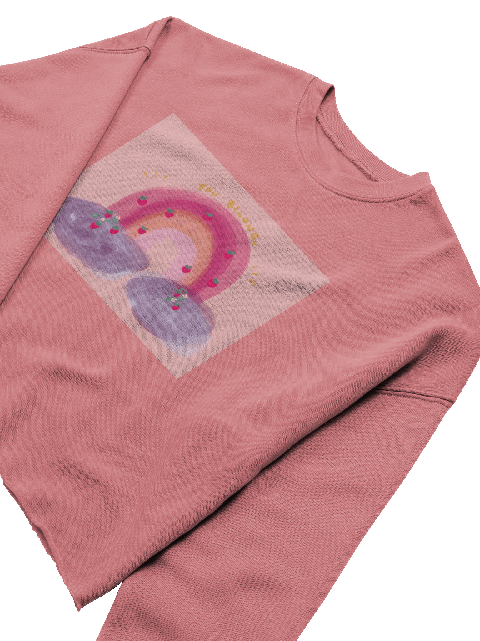 You Belong Cute Cut Sweat Shirt product image (15)