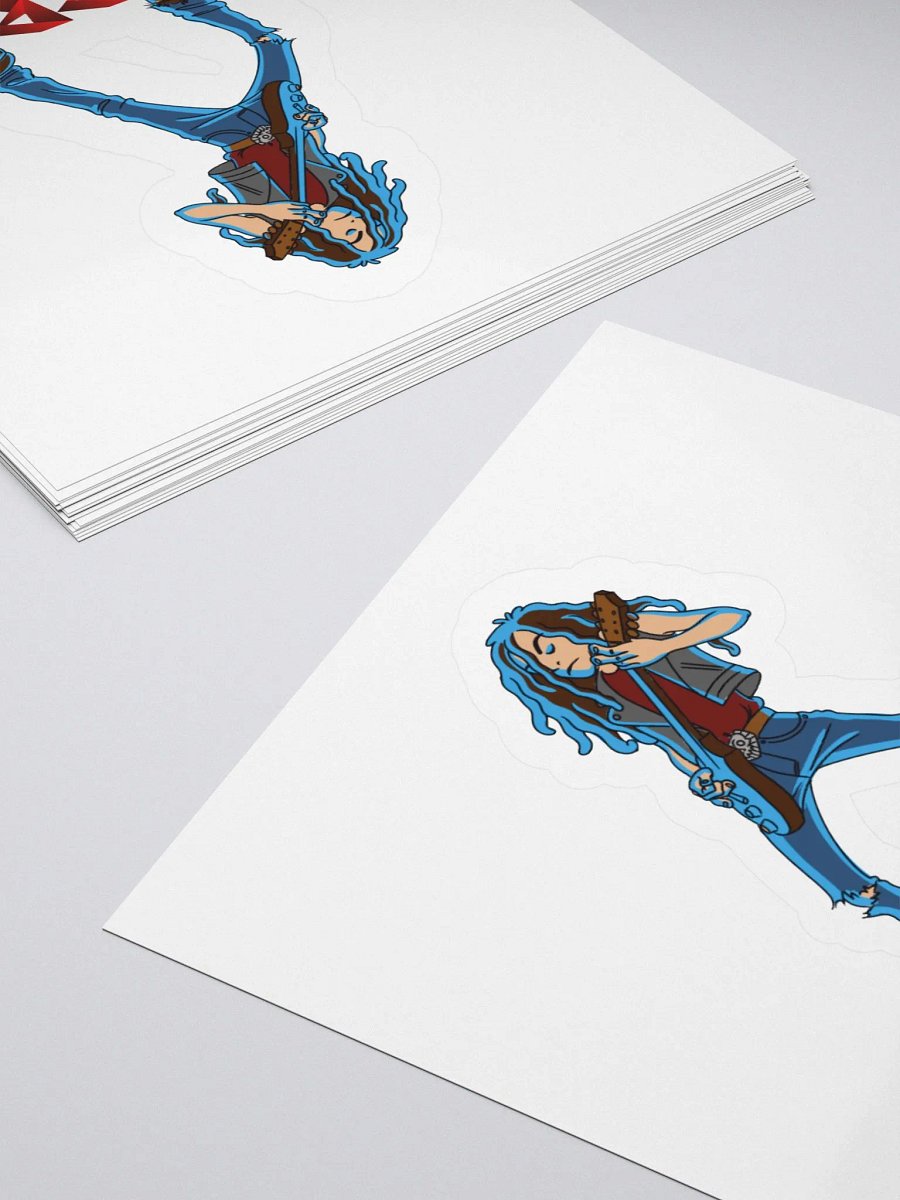 Rockstar Guitar Kiss Cut Stickers product image (16)