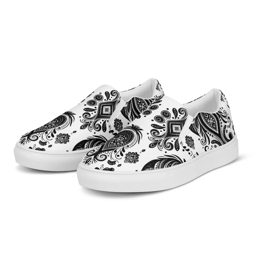Paisley Power: Chic Slip-On Canvas Shoes product image (8)
