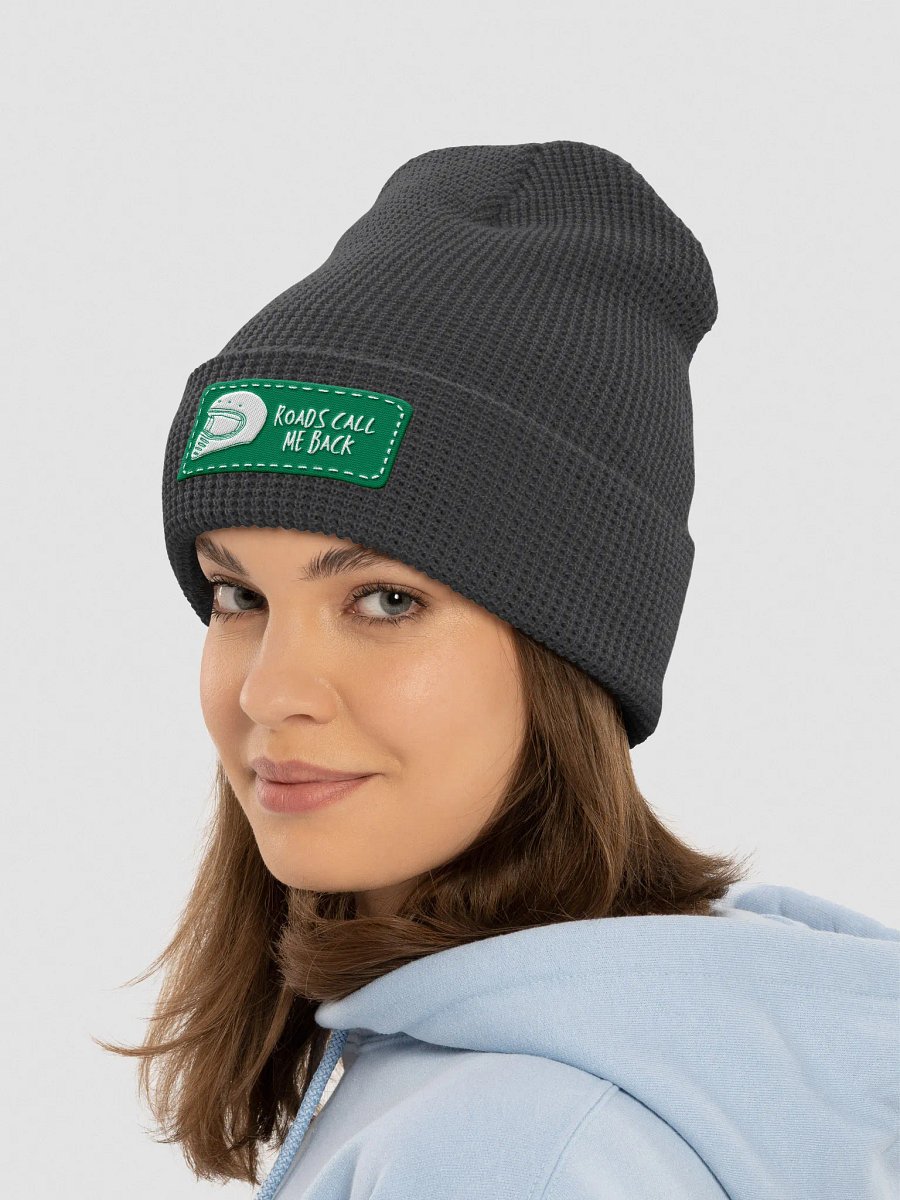 Wanderlust Waffle Knit Beanie | | Roads call me back product image (1)