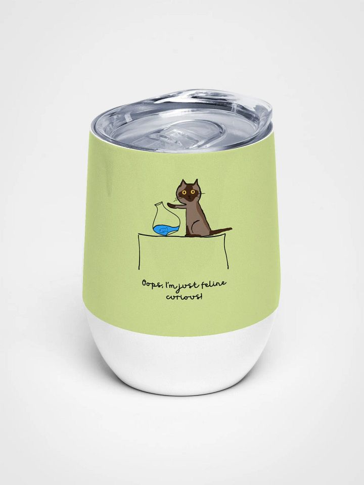 Feline Curious Wine Tumbler product image (1)