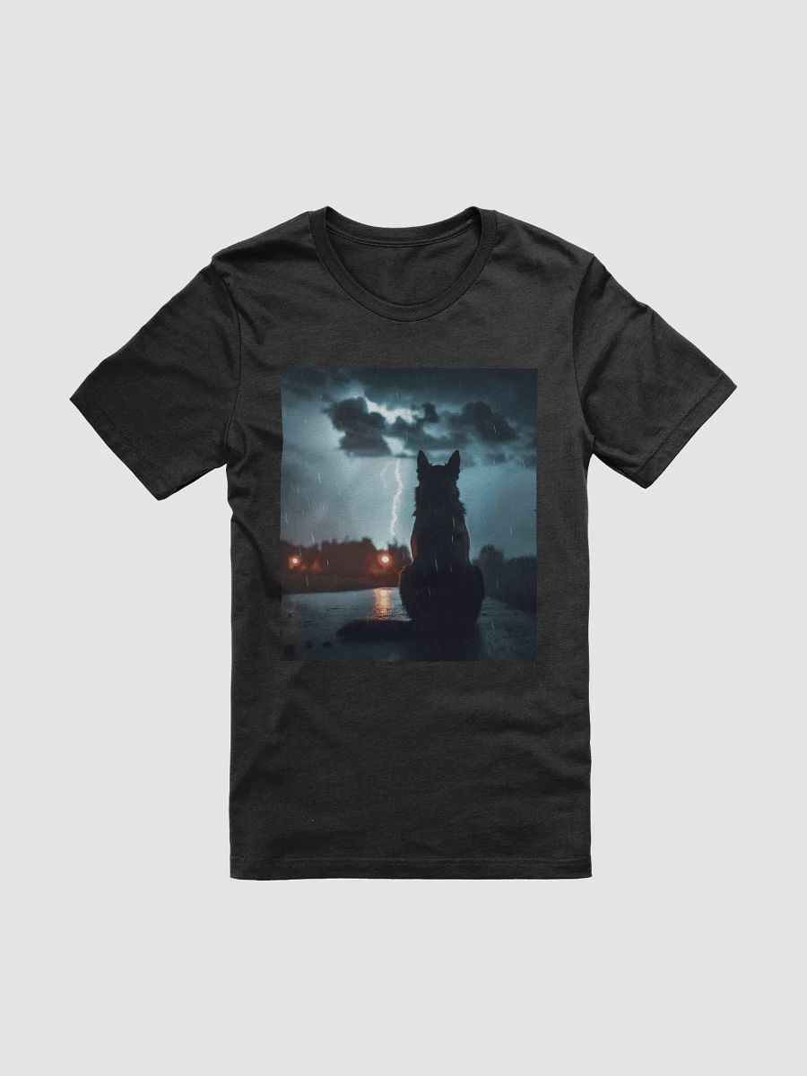 Thunderstorm Dog T-Shirt | Dramatic Night Dog Lover Tee | Unique Gift for Pet Owners product image (1)
