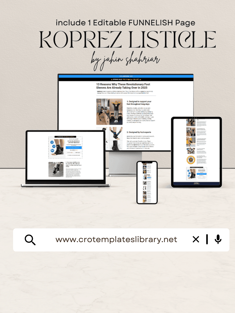 Koprez Funnelish Listicle Page Template product image (1)