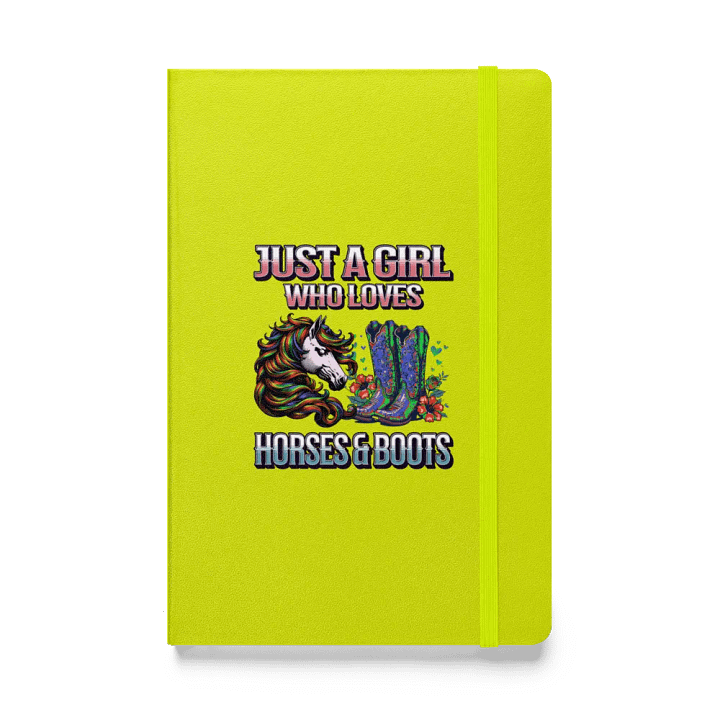 Just A Girl Who Loves Horse And Boots Hardcover Journal product image (1)