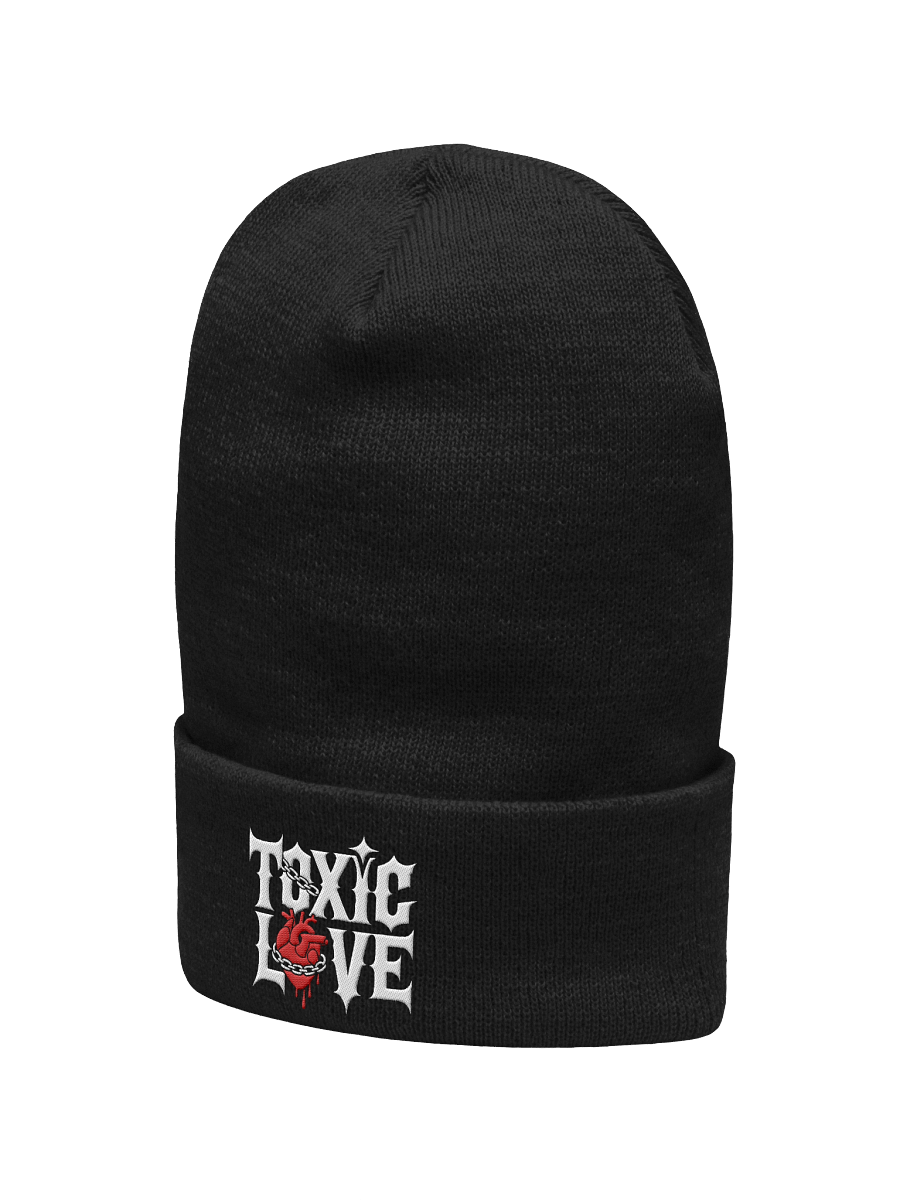 Toxic Love Heart Embroidered Beanie product image (2)