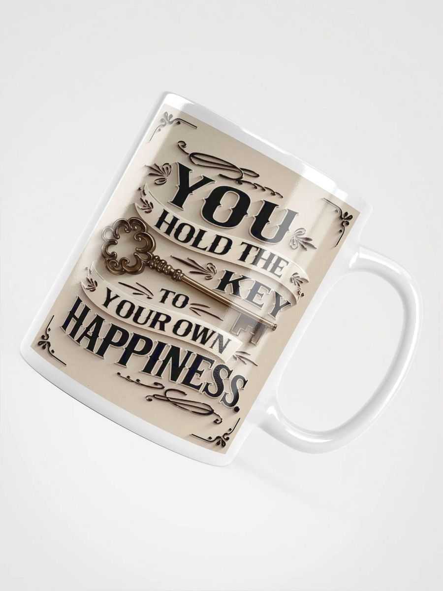"You hold the key to your own happiness" #Motivational Glossy White Mug product image (11)