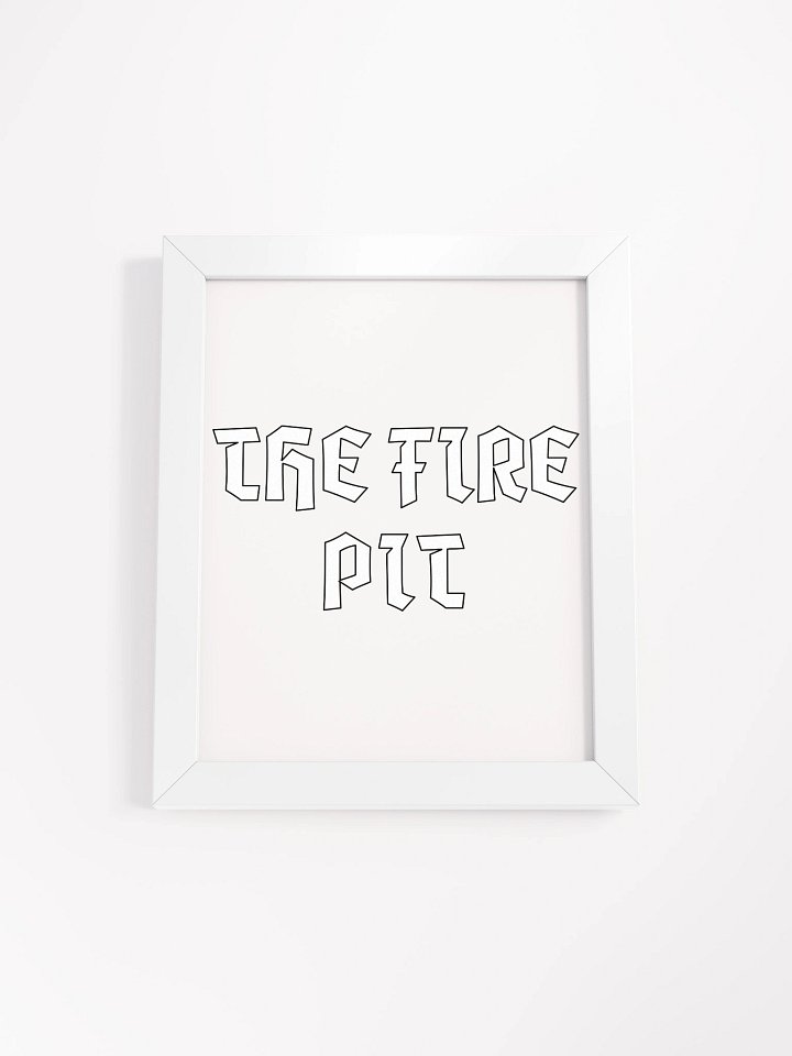 Inferno Typography: Framed Matte Poster product image (2)