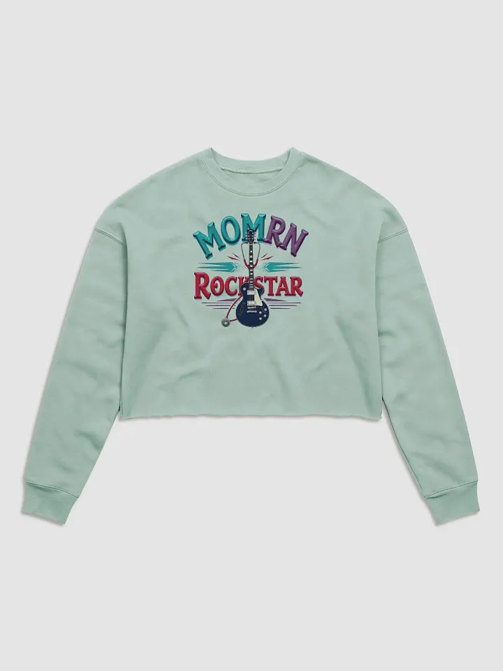 Rockstar Nurse Mom Crop Sweatshirt product image (4)