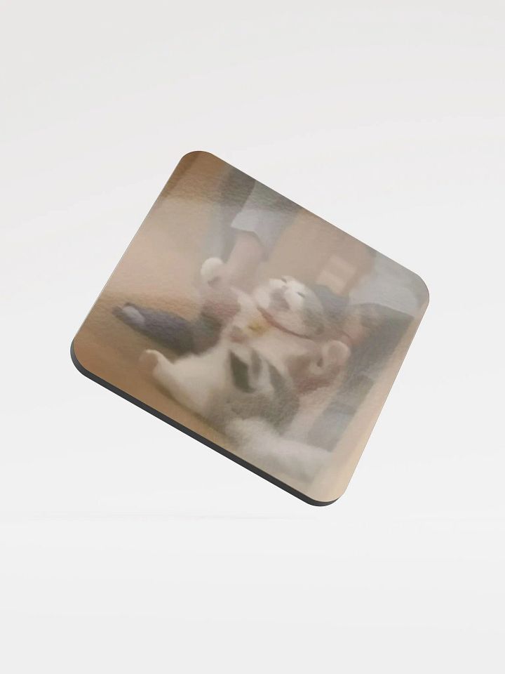 Glossed Cork Coaster: Meme Cats product image (1)