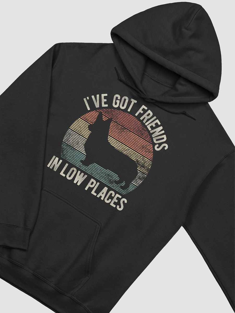 I've Got Friends in Low Places Pembroke Welsh Corgi Hooded Sweatshirt | Funny Hoodie for Corgi Paw-rents product image (6)