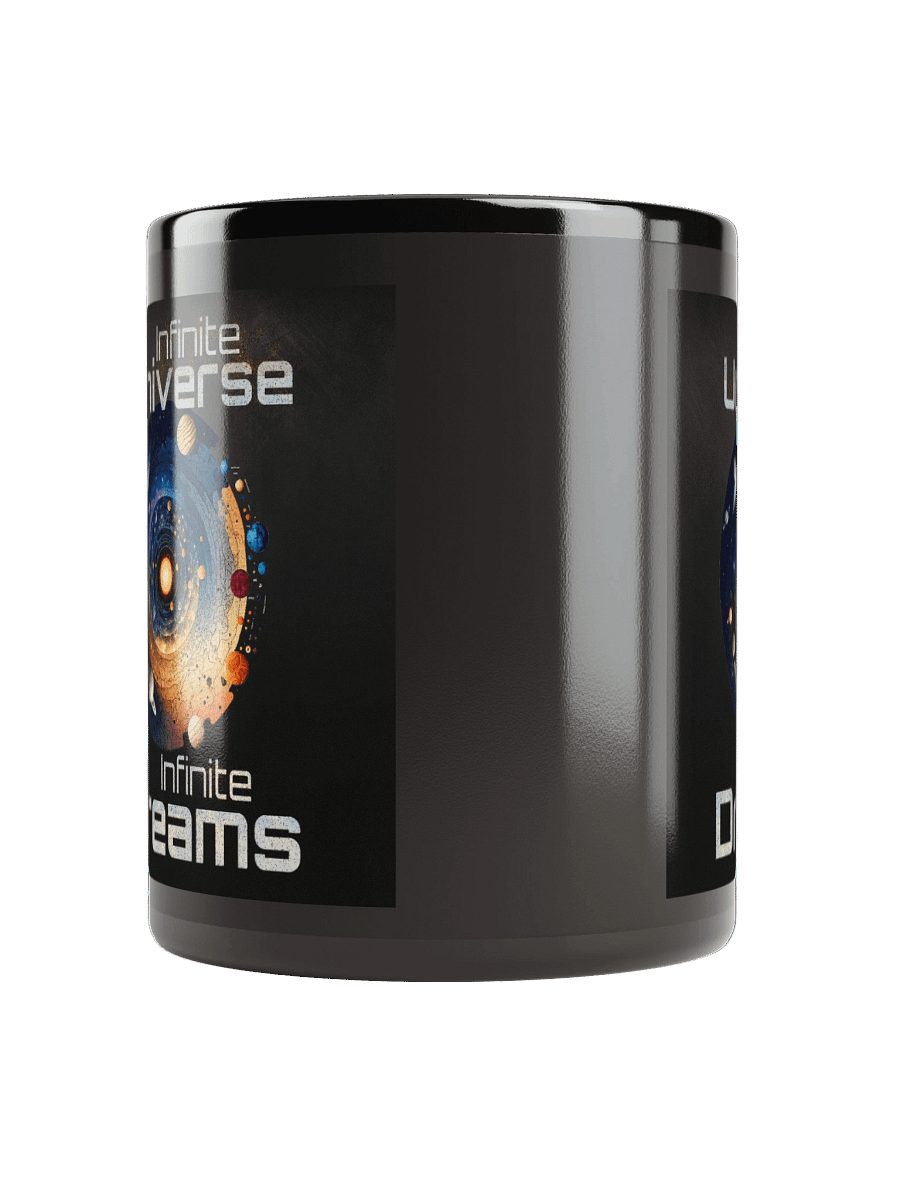 Cosmic Horizons Infinite Universe Infinite Dreams - Black Glossy Mug product image (5)