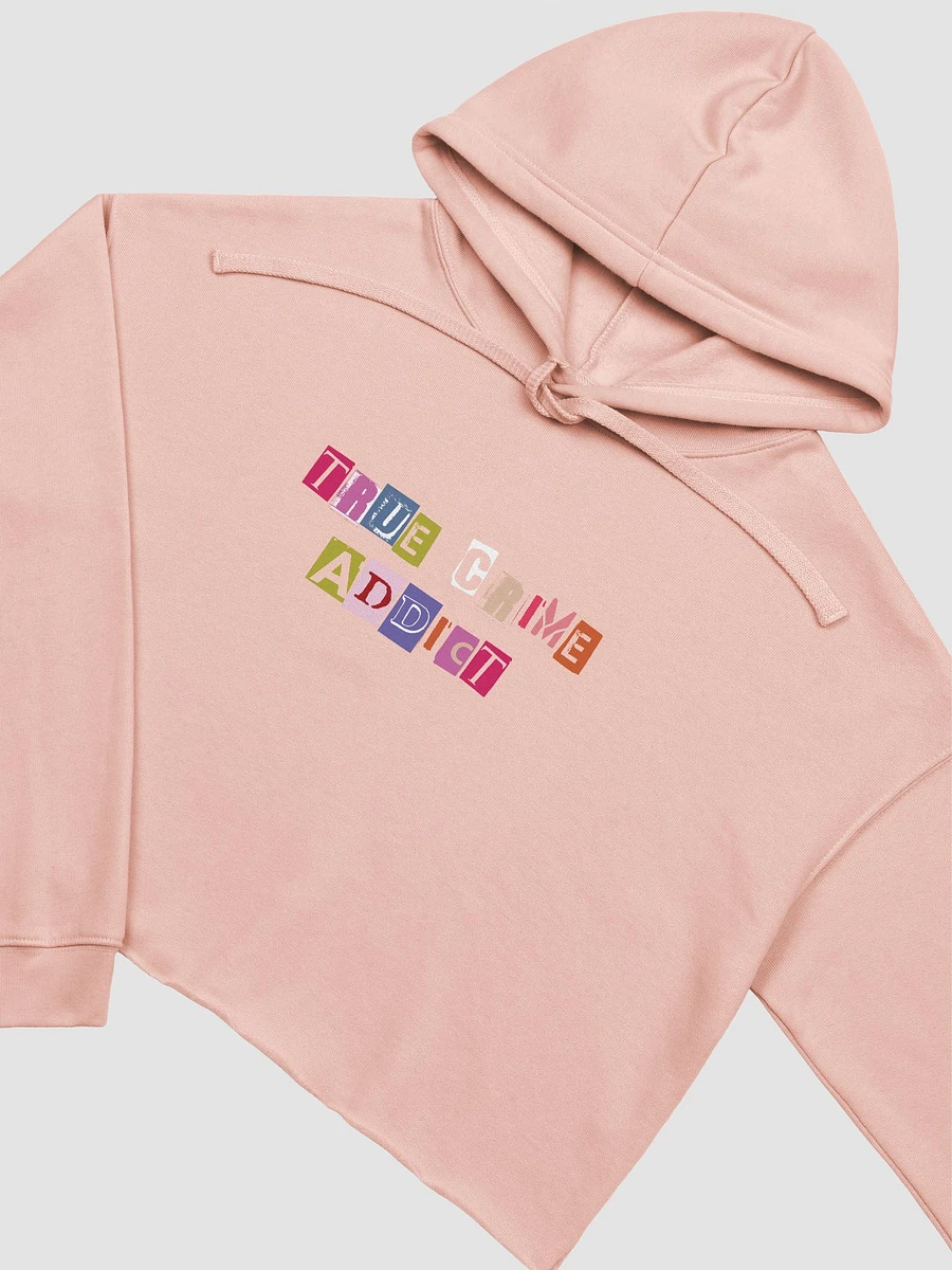 True Crime Addict Crop Sweatshirt - Peach product image (2)