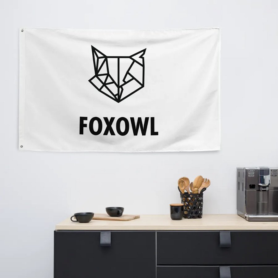 FOXOWL FLAG (WHITE) product image (6)