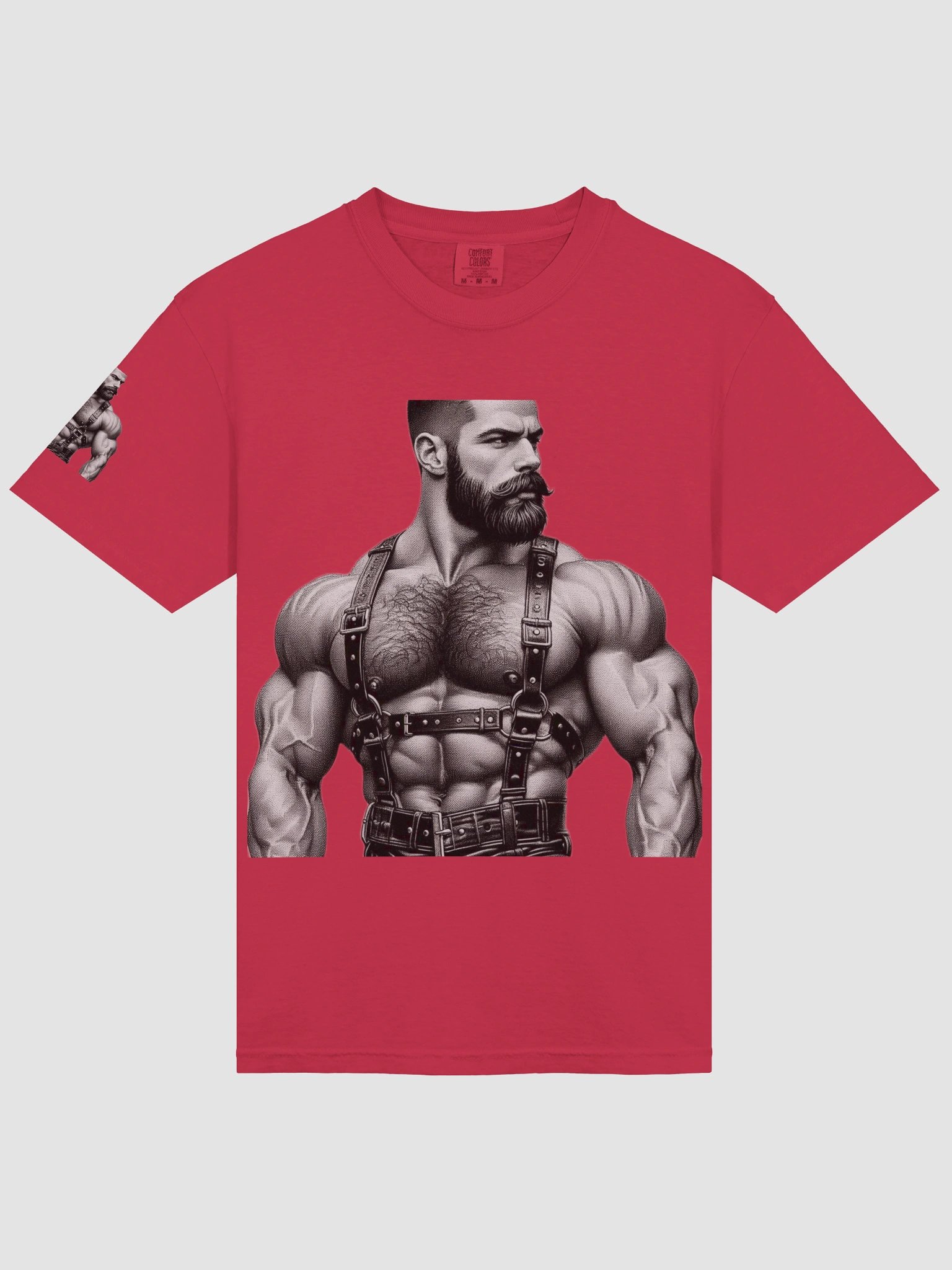 1940s Gay Power Leather Daddy Muscle Bear San Francisco Leder Pride Graphic Design product image (32)