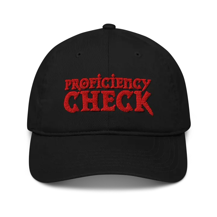 Red Proficiency Check - Organic Dad Hat product image (1)