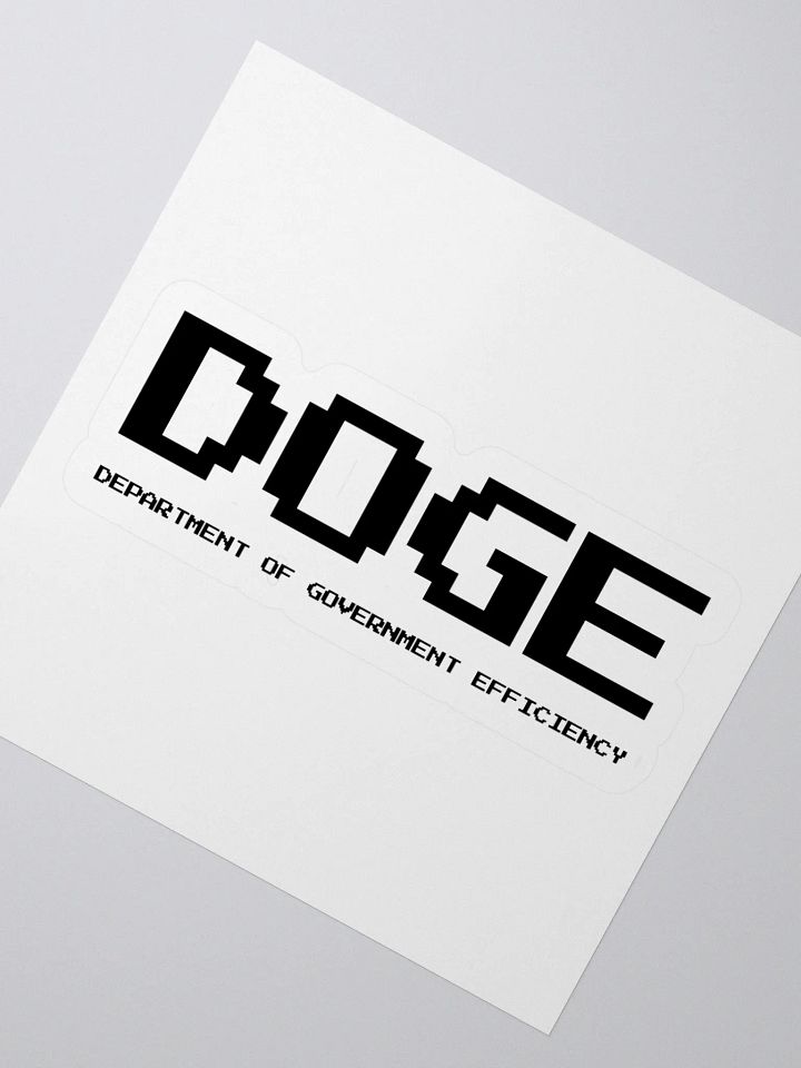DOGE Stickers – Department of Government Efficiency | Elon Musk Decals for Laptops, Water Bottles, & More product image (7)