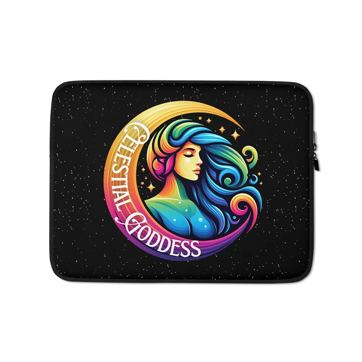 Celestial Crescent Moon Laptop Sleeve product image (1)