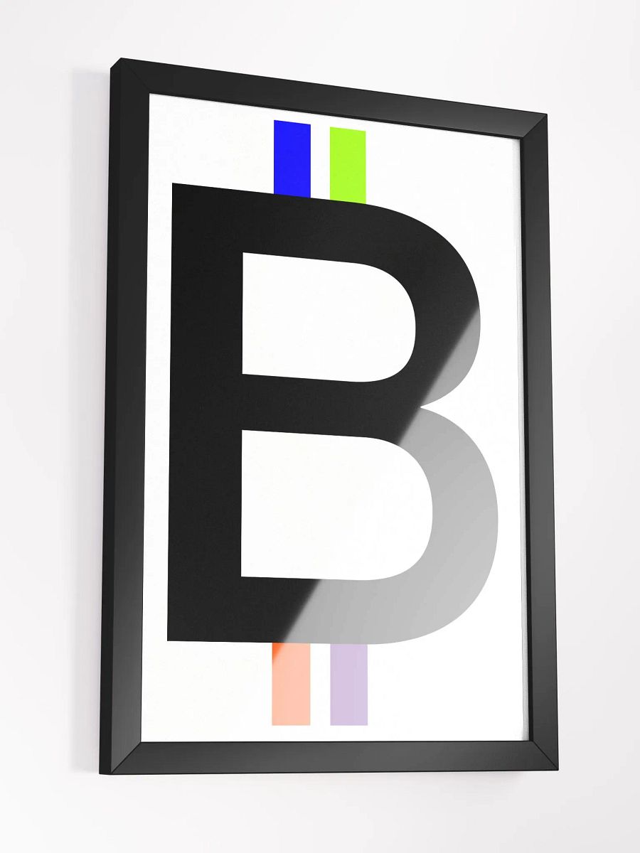 Bitcoin Spectrum (white) [framed] product image (3)