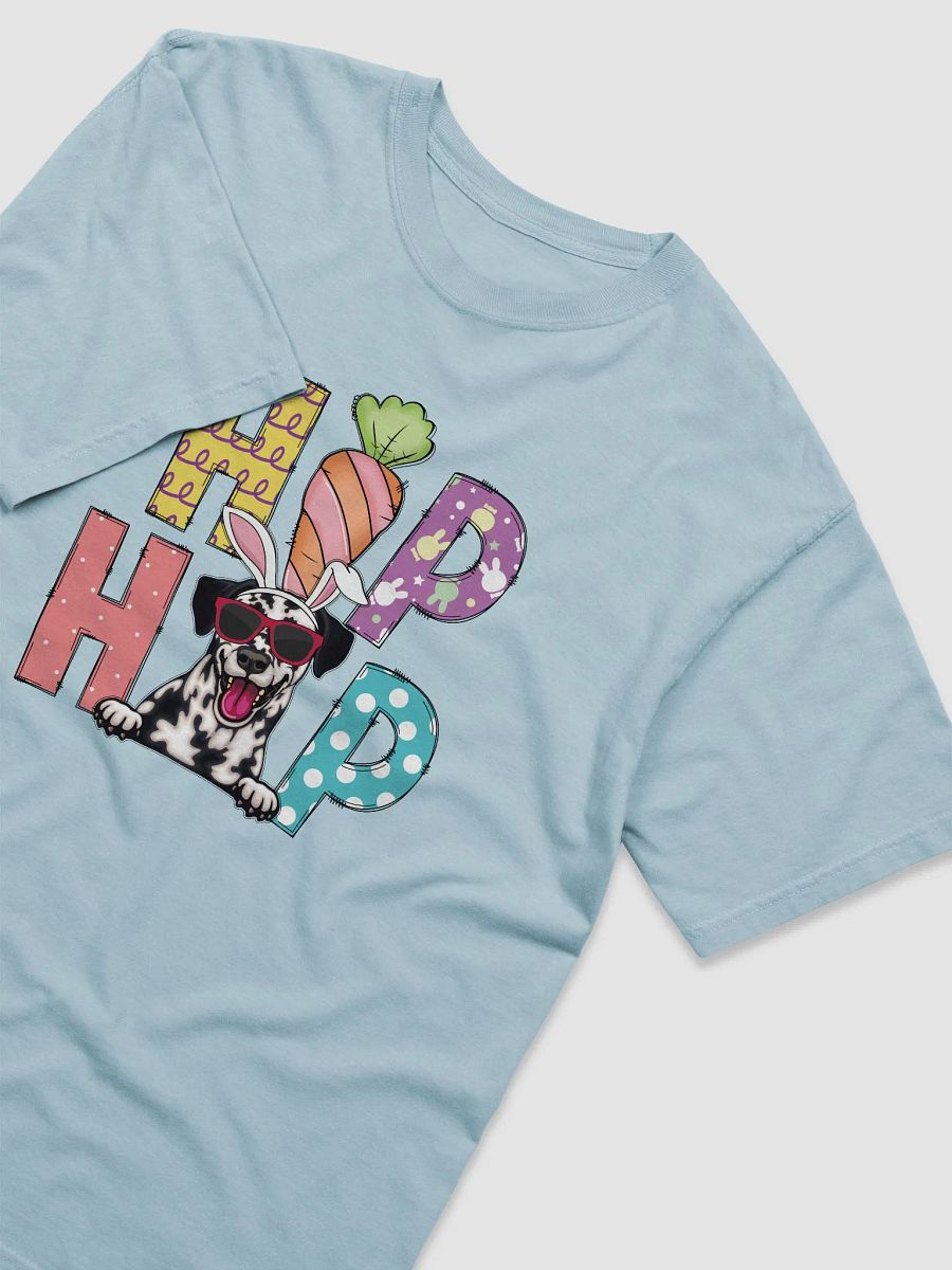 Hip Hop Easter Dalmatian T-Shirt | Cute Easter Day Dalmatian Wearing Bunny Ears and Sunglasses T-Shirt product image (8)