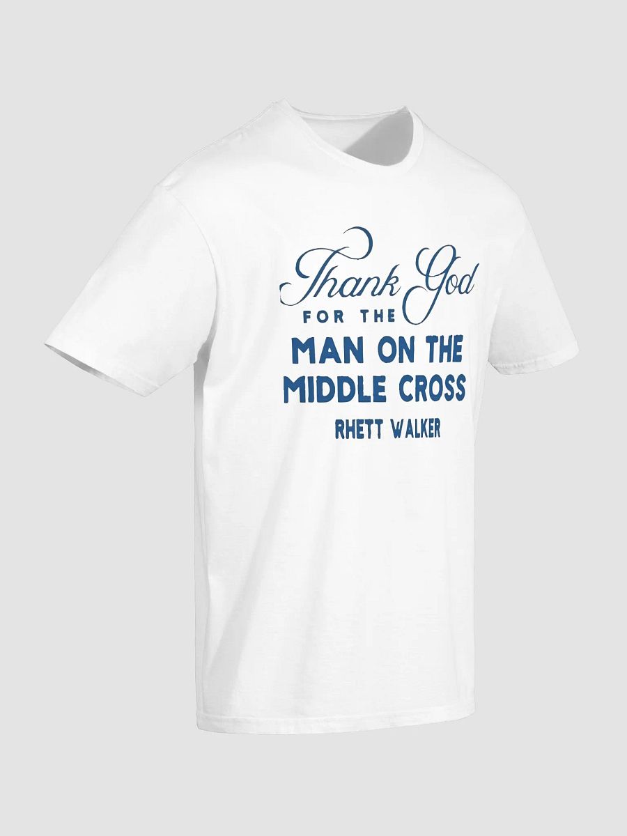 Thank God For The Man On The Middle Cross Rose Shirt product image (3)