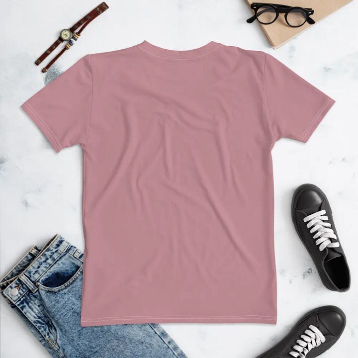 Plain Dusty Pink Soft Summer Women's Crewneck Polyester Heavyweight Premium T-Shirt by Treasure Pie product image (2)