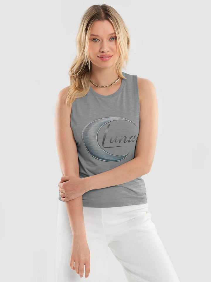 Women's Flowy Muscle Tank with Exclusive Luna Crescent Moon Design - TDS Music product image (1)