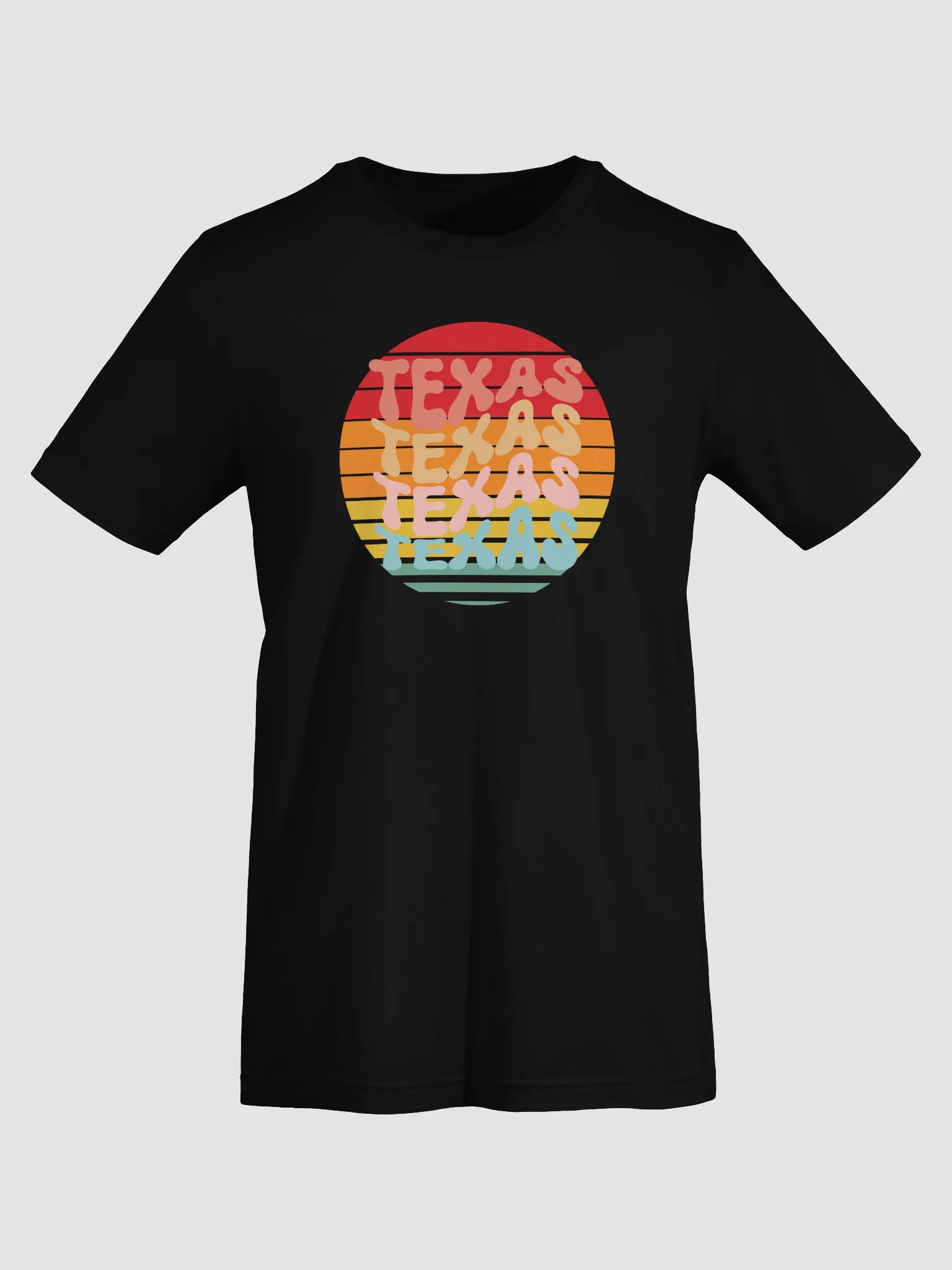 🧡 Retro Sunset Texas Tee – Bella+Canvas Unisex Jersey T-Shirt product image (50)