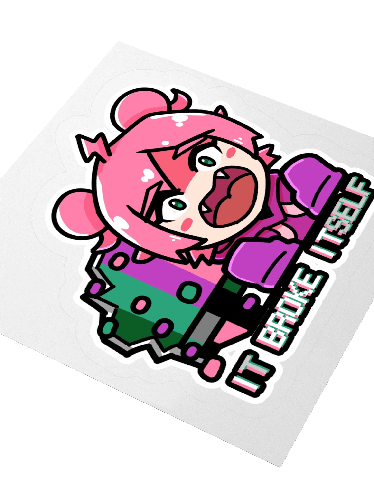 It Broke Itself Sticker product image (5)
