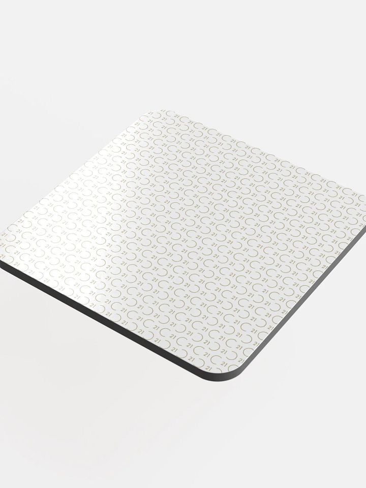 Seal Pattern Glass Corked Coaster product image (2)