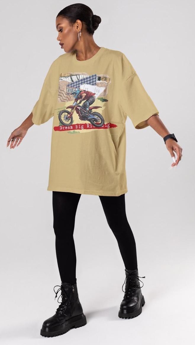 Dream big, ride big oversized t-shirt product image (1)