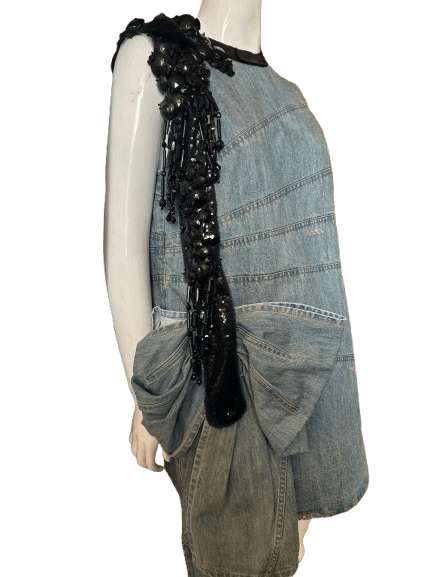 Miu Miu Distressed Denim Dress – Authentic product image (2)