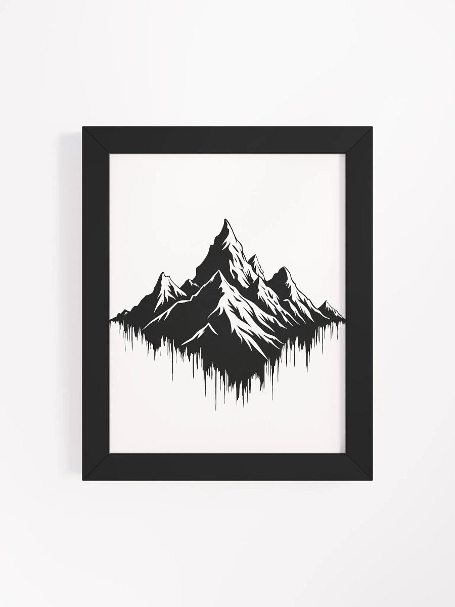 Modern Mountain Matte Poster: A Fusion of Nature and Digital Aesthetics product image (92)