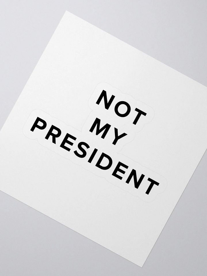Not My President Vinyl Stickers product image (4)