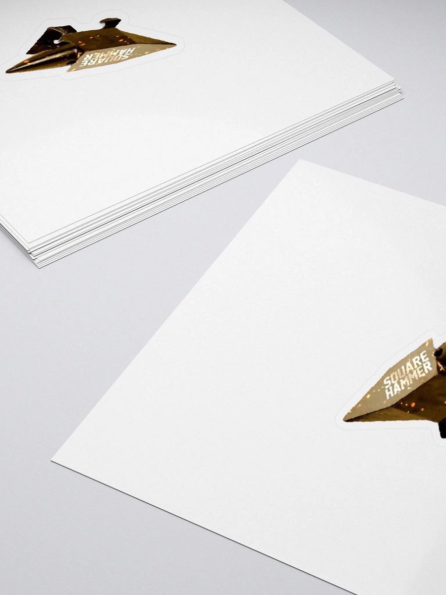Square Hammer Anvil Kiss Cut Sticker product image (4)