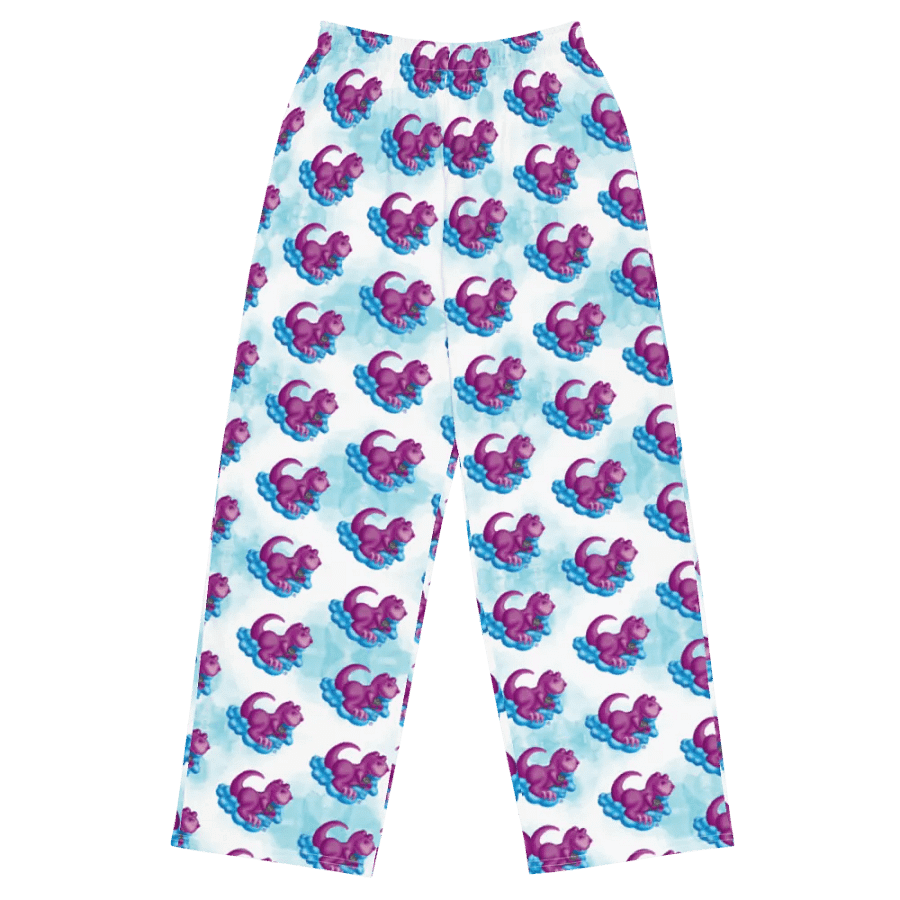 Sleepy Dino Wide-Leg Pants product image (2)