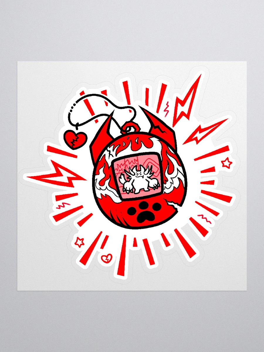 Heartbreaker Virtual Meow // Sticker - Red product image (2)