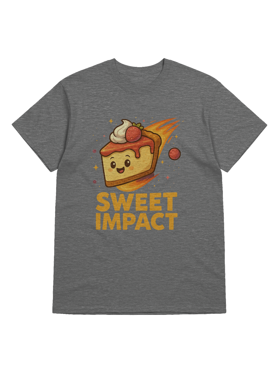 Sweet Impact Cheesecake T-Shirt | Kawaii Dessert Graphic Tee product image (35)