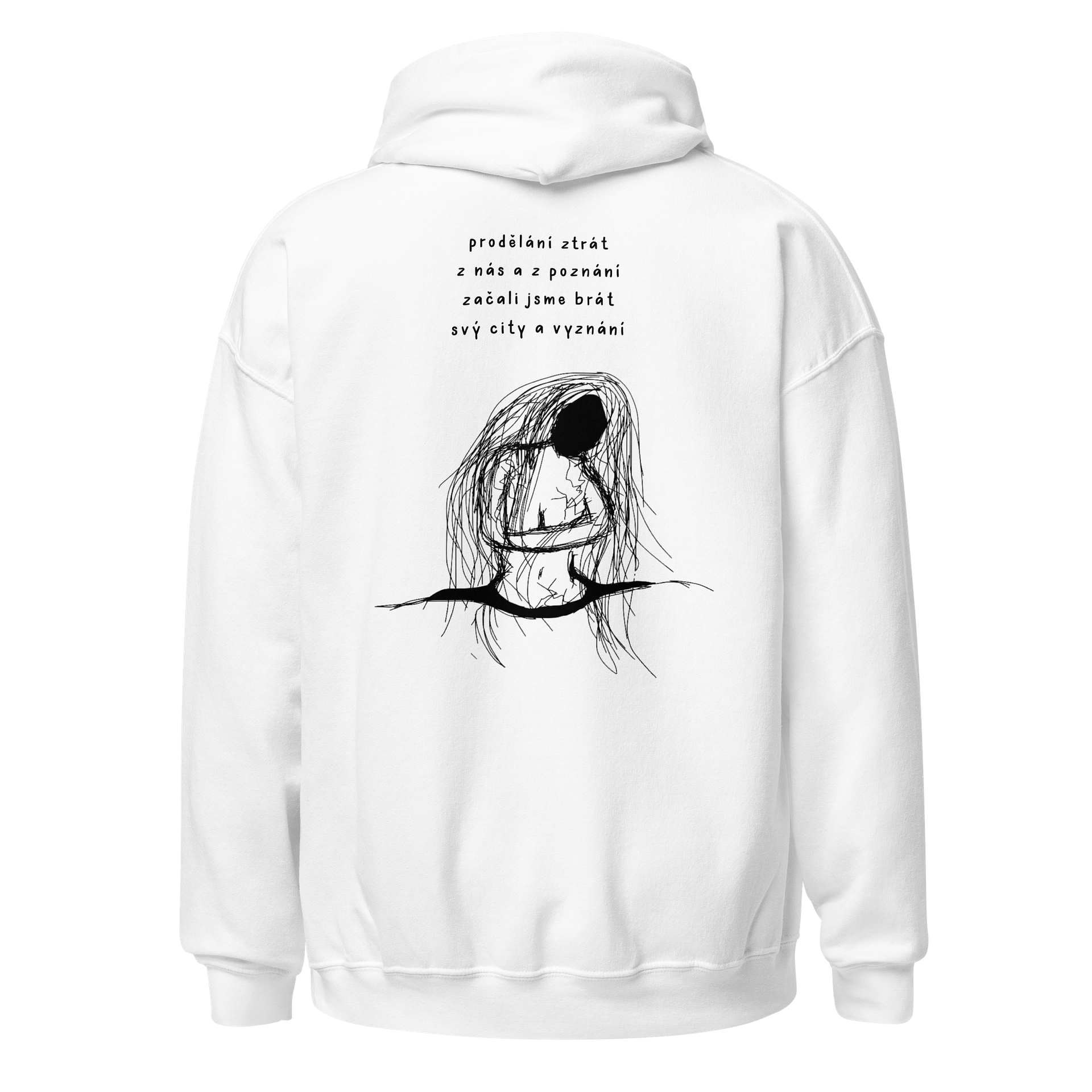 Prodělání ztrát White Hoodie product image (1)