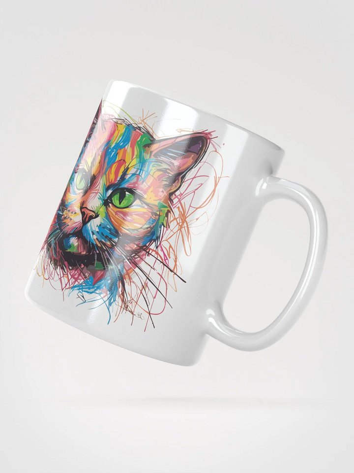 Graffiti Scribbles Cat 5 , Mug product image (3)