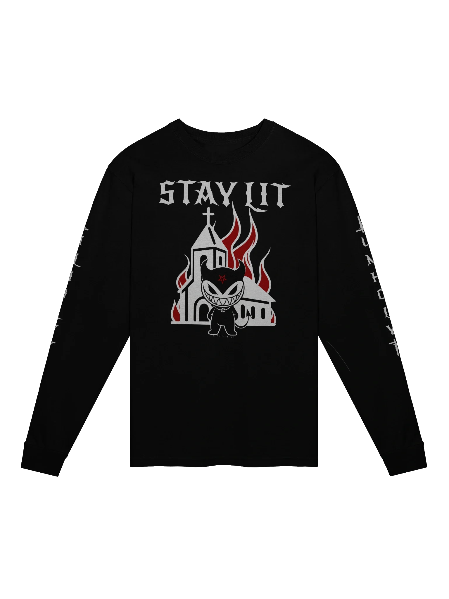 Grinxi: Burn Church Unisex Long Sleeve T-Shirt product image (1)