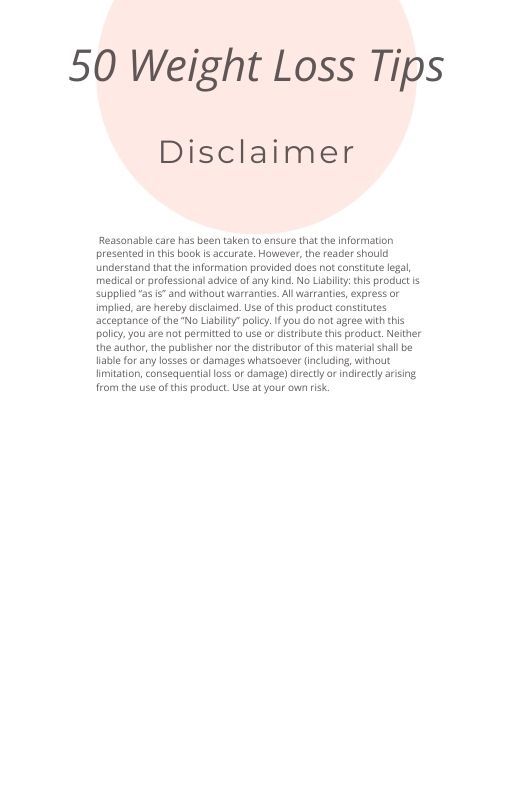 50 Practical Weightloss Tips Downloadable Ebook product image (2)