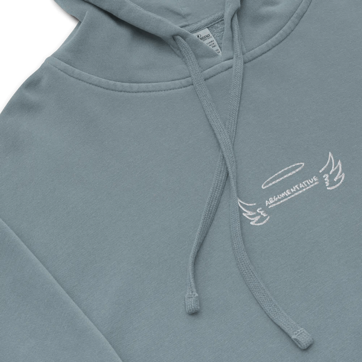 ANGELIC embroidered pigment hoodie product image (1)